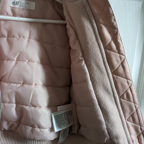 H&M Toddler Light Pink Baseball Jacket - Picture 2 of 8